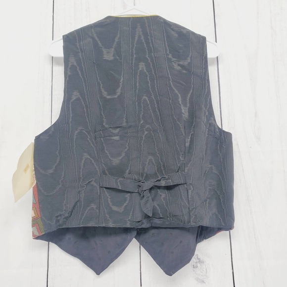 Vintage Patchwork Pig Nostalgia "Wearable Art" On of a Kind Patched Vest - Picture 2 of 8